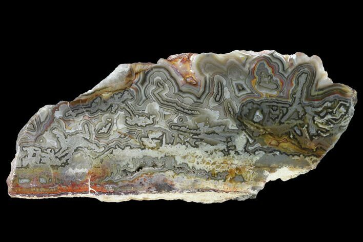 Polished Crazy Lace Agate Slab - Mexico #141205